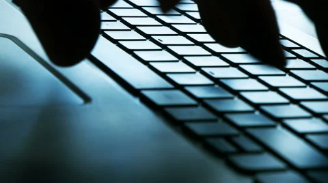 Track around computer keyboard, 4k, UHD Stock Footage 51695894