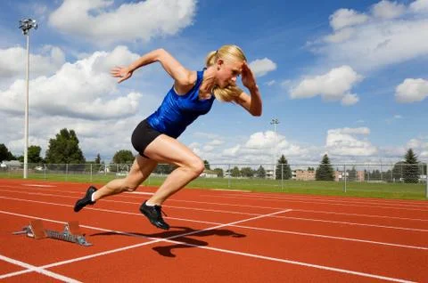 Track athlete Stock Photos