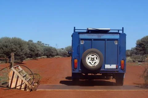On the track in the australian bush Stock Photos