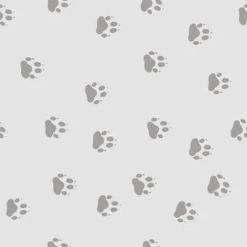 Track the bear paw. Stock Illustration