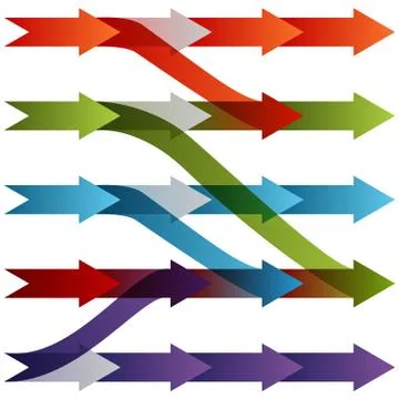 Track changing processes Illustrazione stock