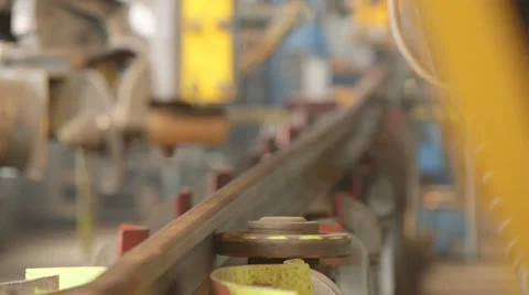 Track construction factory Stock Footage 36846295