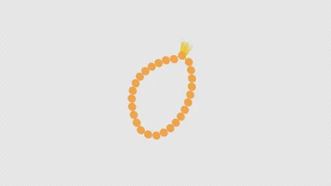 Track of counting in tasbih concept icon animation with alpha channel Stock Footage 277181889