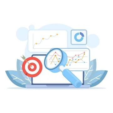 Track cross-platform interactions. Visualize user journey insights and metrics. イラスト素材