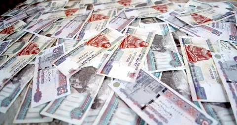 Track Egypt Pound Notes with Tools and Explore Historical Currency Background 스톡 동영상 317923680