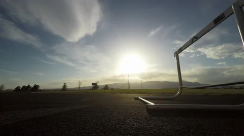 Track Hurdle Close Stock Footage 49066044