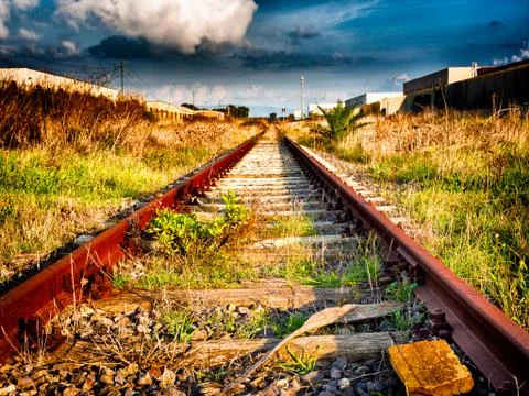 Track for the infinite Stock Photos