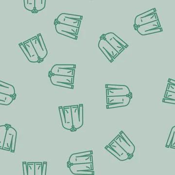 Track jacket clothing line vector seamless pattern Illustrazione stock