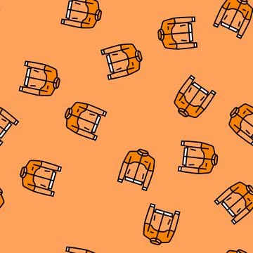 Track jacket clothing vector seamless pattern Illustrazione stock