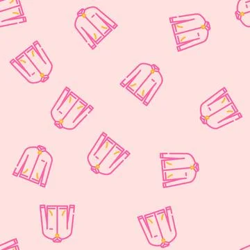 Track jacket clothing vector seamless pattern Illustrazione stock