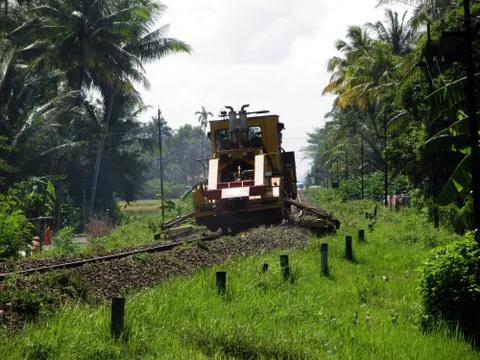 Track maintenance train Stock Photos