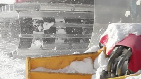 Track of Moving Snowcat Closeup Stock Footage 54266293