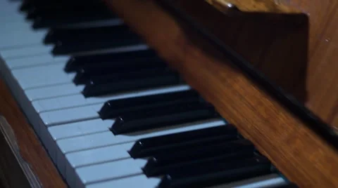 Track over Piano Stock Footage 46722282