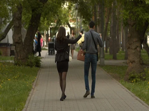 Track in the park in the city Stock Footage 81423350