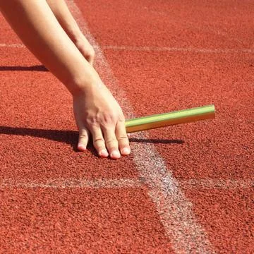 Track ready to run Foto stock