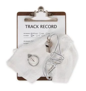 Track record full Foto stock