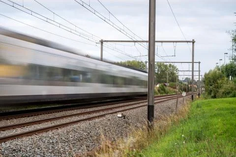 Track run away into the depth Stock Photos