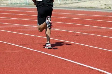 Track runner Stock Photos