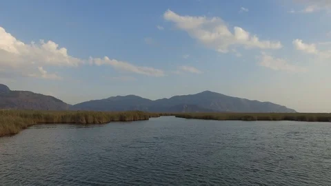 Track Shot While Travelling With Boat Stock Footage 125875018