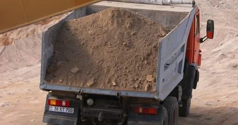 Track with soil is going (4K) Stock Footage 166843160