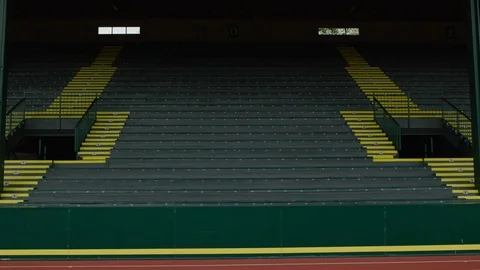 Track stadium seating 2 Stock Footage 106590382