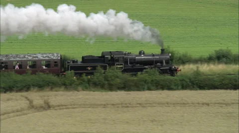 Track Steam Train On Great Central Railway 스톡 동영상 65197606