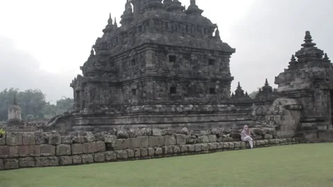 The track in the temple through the leaves 動画素材 244009104