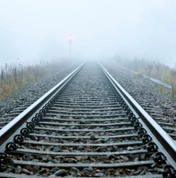 Track to unknown destination Stock Photos