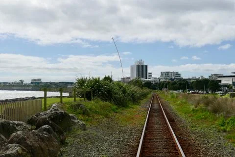 On track to the wind wand Stock Photos