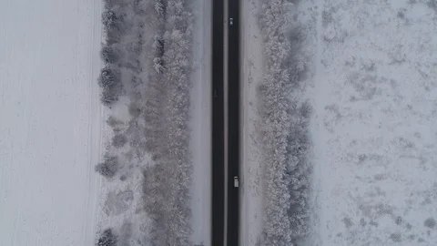 The track in the winter time Stock Footage 100242573