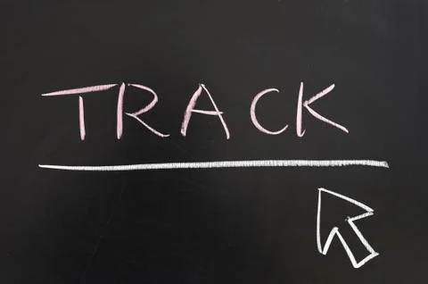 Track word Stock Photos