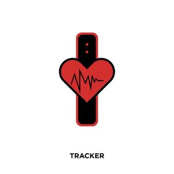 Tracker icon isolated on white background for your web, mobile and app design Stock Illustration