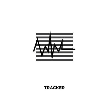 Tracker icon isolated on white background for your web, mobile and app design Stock Illustration