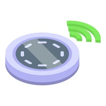 Tracker tag pet icon isometric vector. Positional parent Stock Illustration