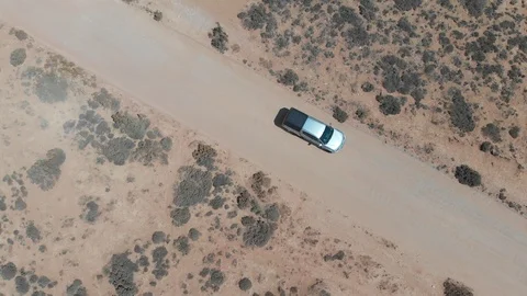 Tracking 4x4 Dirt Road Stock Footage