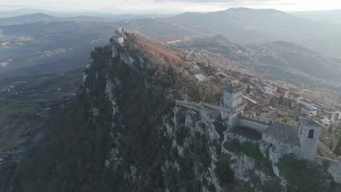 Tracking aerial castles Stock Footage 324031007