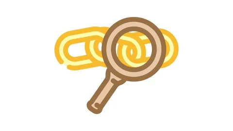 Tracking affiliate program color icon animation Video stock 327256969