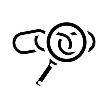 Tracking affiliate program glyph icon vector illustration Illustrazione stock