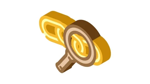 Tracking affiliate program isometric icon animation Video stock 327276257