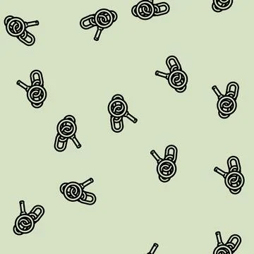 Tracking affiliate program line vector seamless pattern イラスト素材