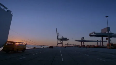 Tracking backwards along docks Stock Footage 312274148