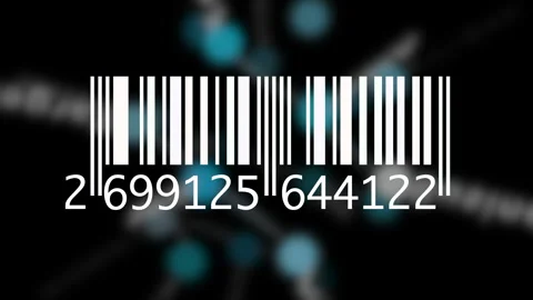 Tracking Bar Code Identification Sticker Label Barcodes Number Motion Video stock 271527961