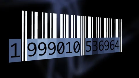 Tracking Bar Code Identification Sticker Label Barcodes Number Motion Video stock 271528300