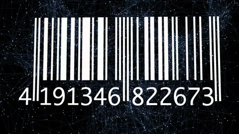 Tracking Bar Code Identification Sticker Label Barcodes Number Motion Video stock 271529290