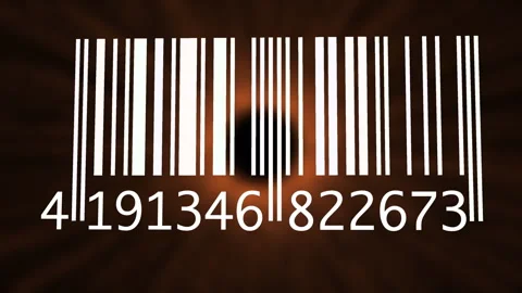 Tracking Bar Code Identification Sticker Label Barcodes Number Motion Video stock 272183859