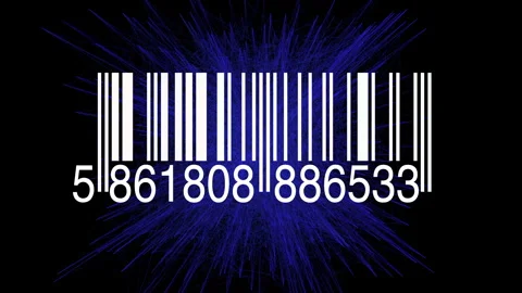 Tracking Bar Code Identification Sticker Label Barcodes Number Motion Video stock 272185143