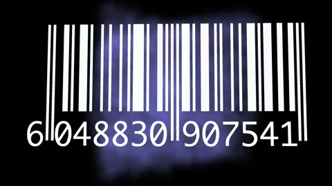 Tracking Bar Code Identification Sticker Label Barcodes Number Motion Video stock 272185404