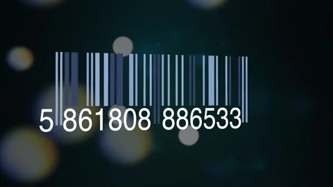 Tracking Bar Code Identification Sticker Label Barcodes Number Motion Video stock 273703278