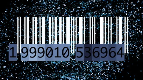 Tracking Bar Code Identification Sticker Label Barcodes Number Motion Video stock 273717585