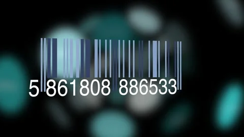 Tracking Bar Code Identification Sticker Label Barcodes Number Motion Video stock 273945311